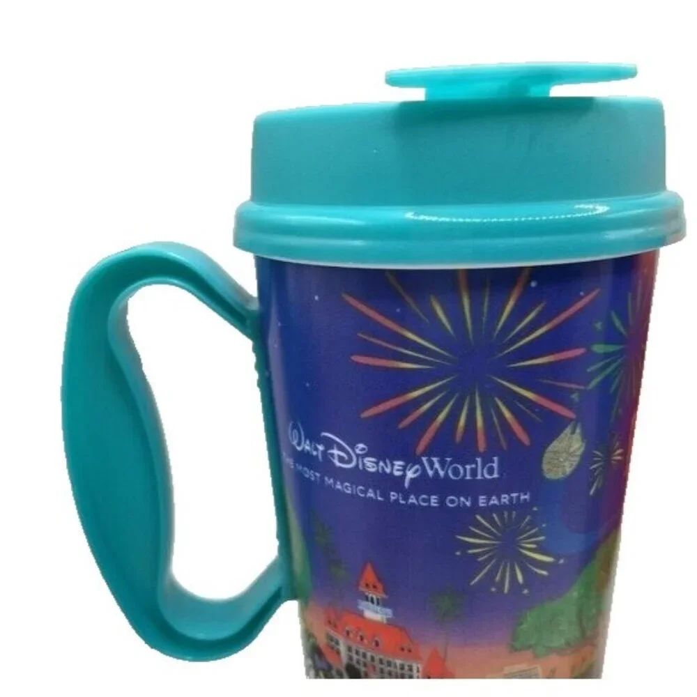 Set of 2 Walt Disney World Resort Reusable Mug Mickey & Friends 4 Parks 2024